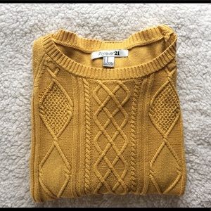 Forever21 Yellow Sweater